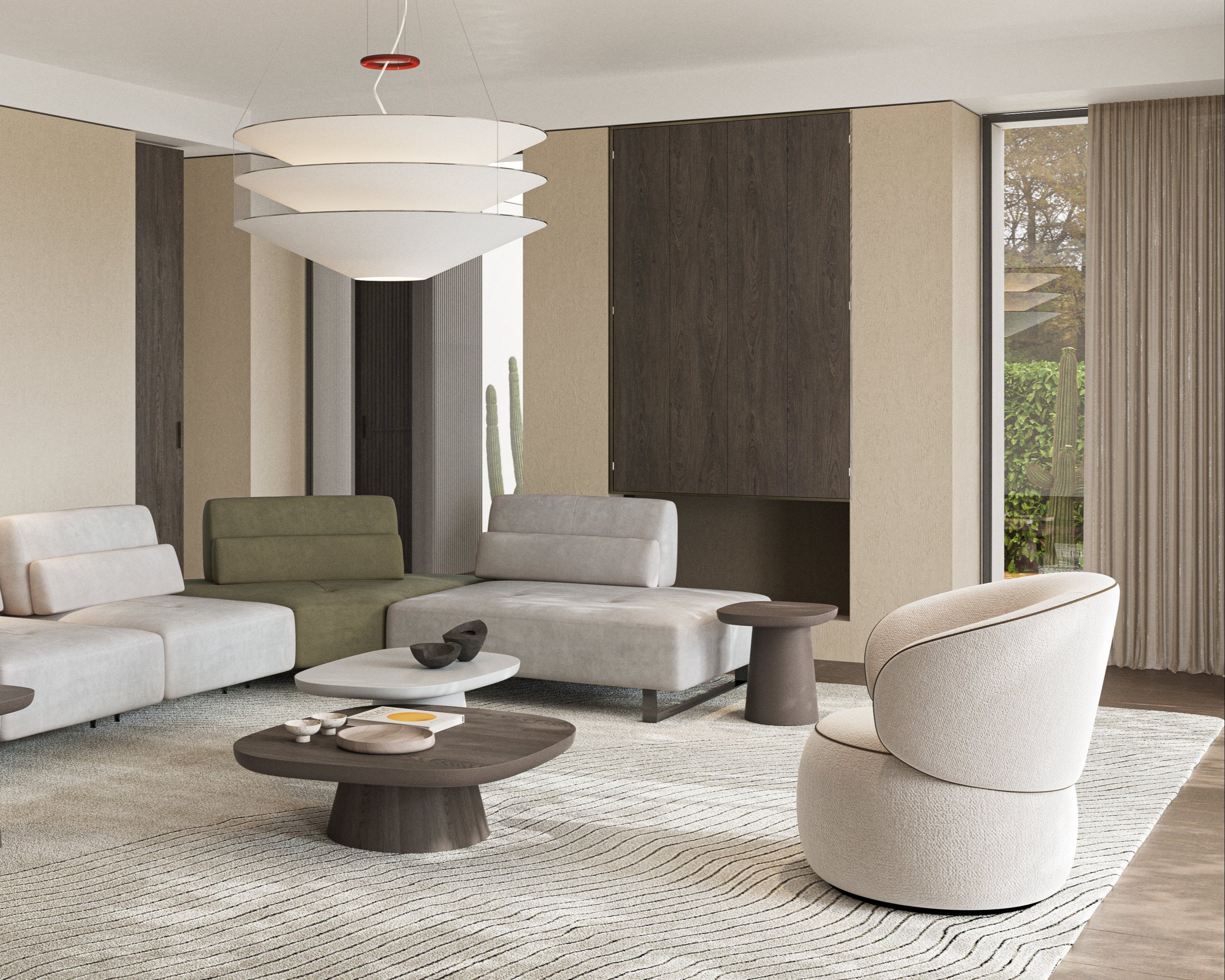 Moss Swivel Armchair