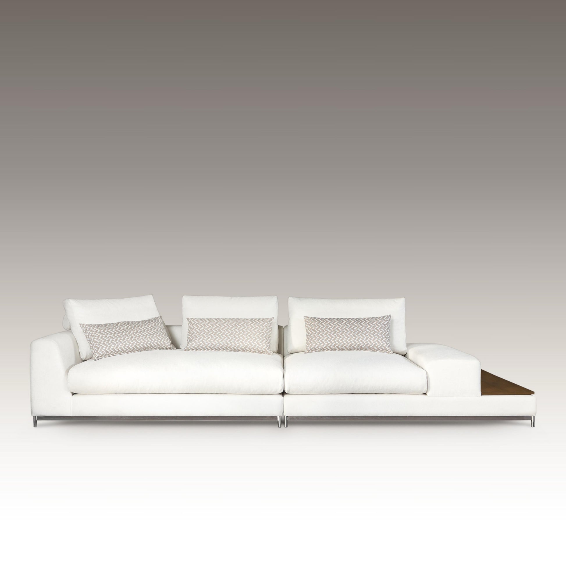 Nova Modular Sofa featuring contemporary design, customizable configurations, and luxurious comfort, ideal for modern living spaces. Available with fast shipping across the GTA and Canada.