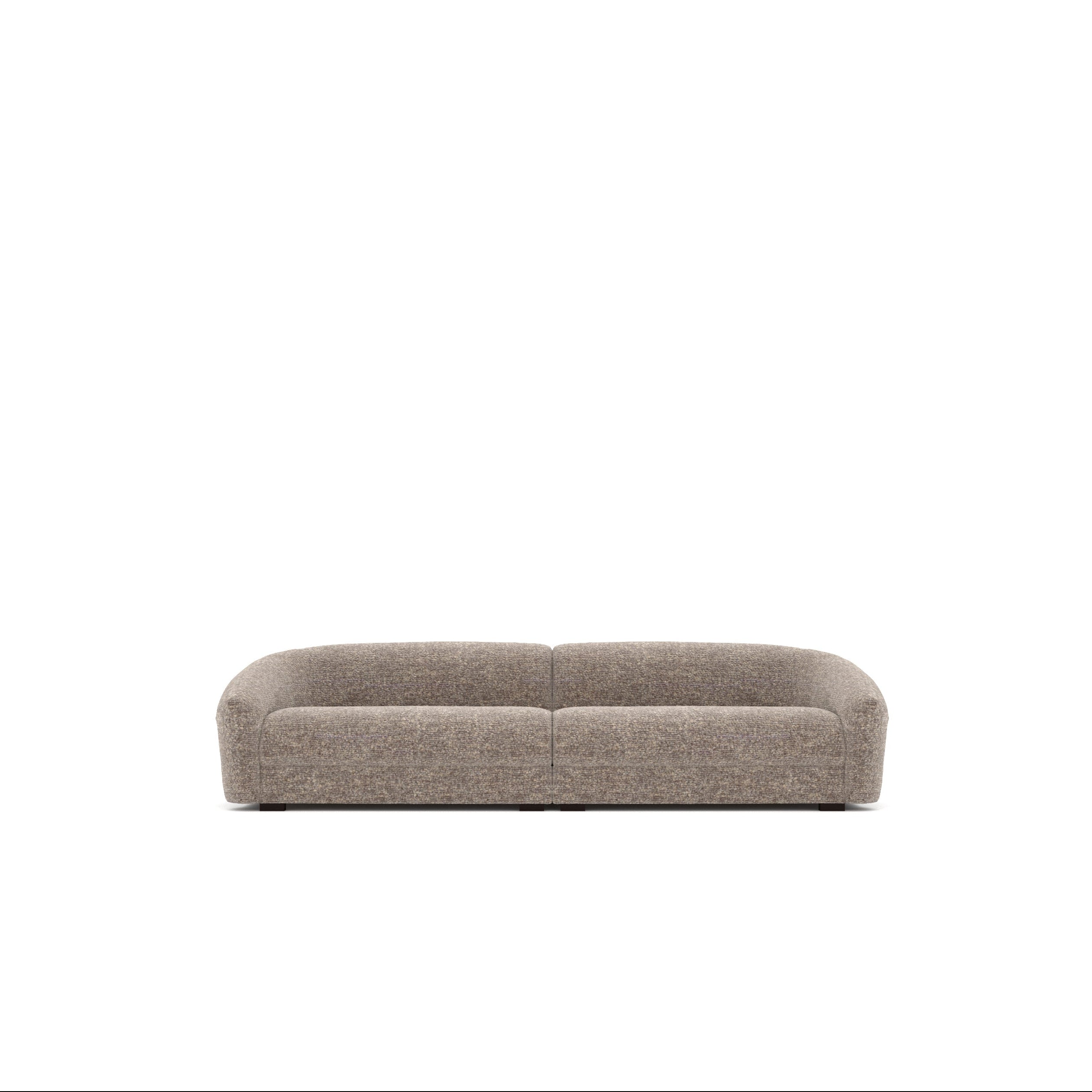 Gray sofa on a white background