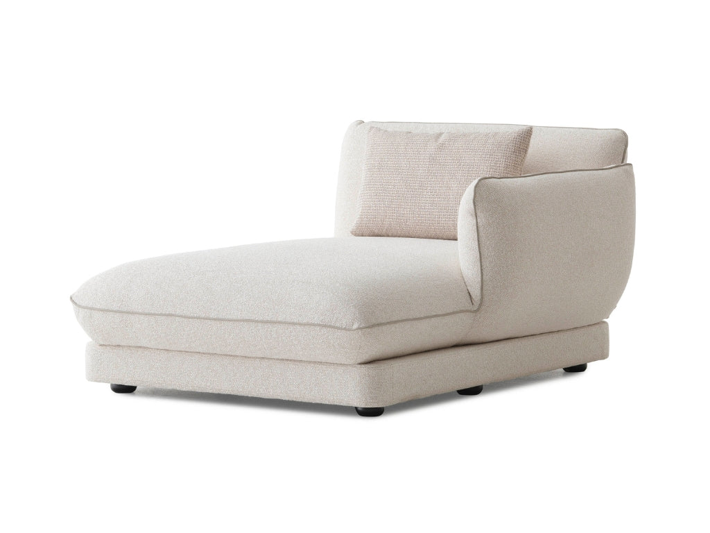 Close-up of the Orbit Plus Modular Sofa’s seamless design, highlighting fine stitching and fabric quality.