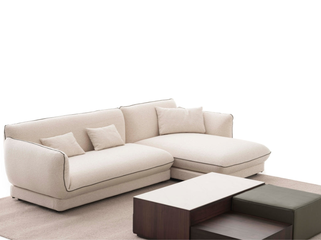 Orbit Plus Modular Sofa paired with a minimalist coffee table, ideal for a stylish living room.