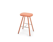 Wooden stool with a white background