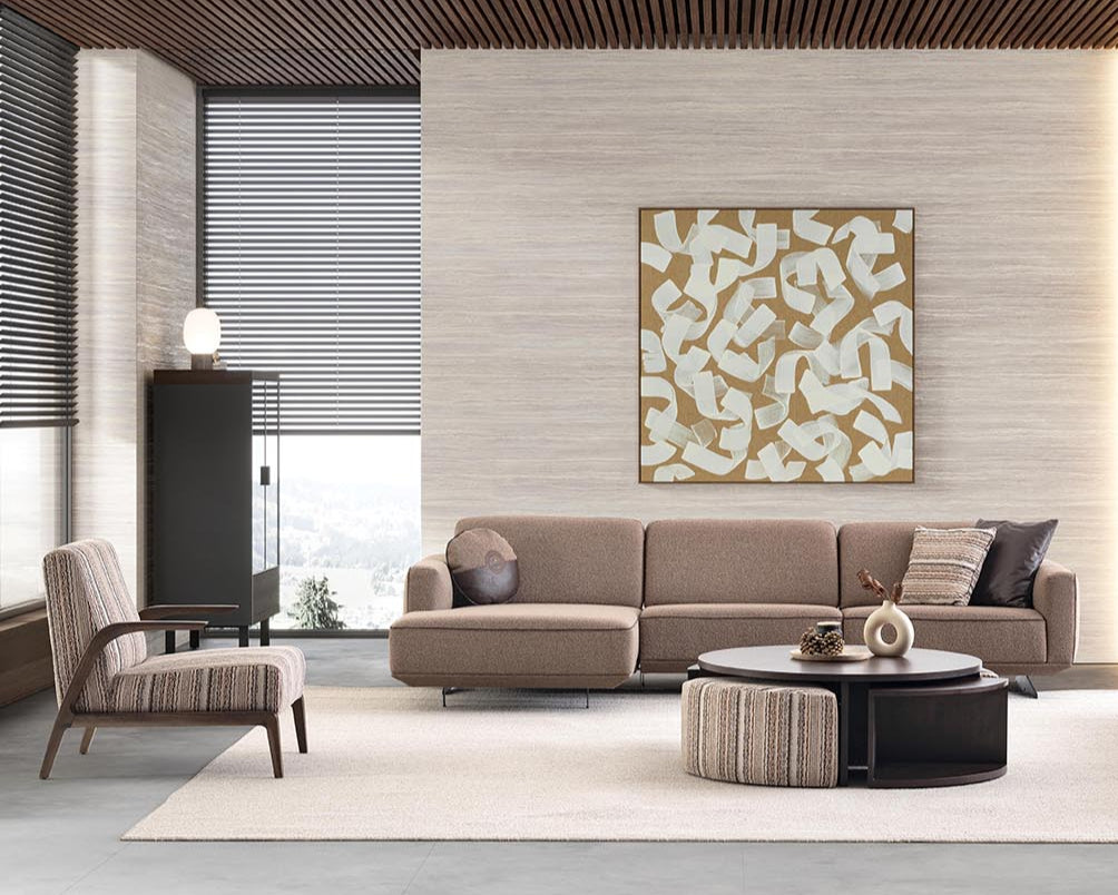 Savanna Armchair placed in natural light, highlighting its luxurious comfort and elegant design.