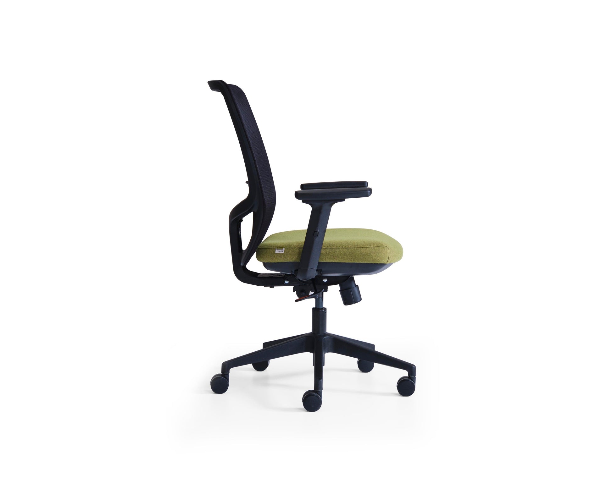 Tami Office Chair side view showcasing modern ergonomic mesh seating and breathable design.