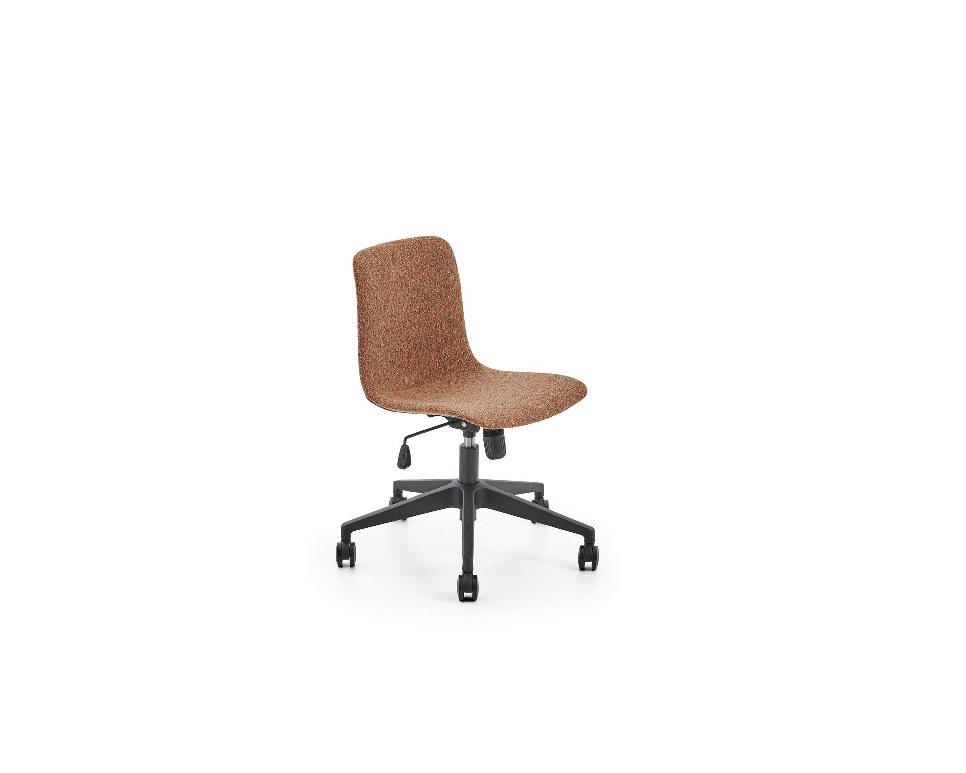 Brown office chair on a white background