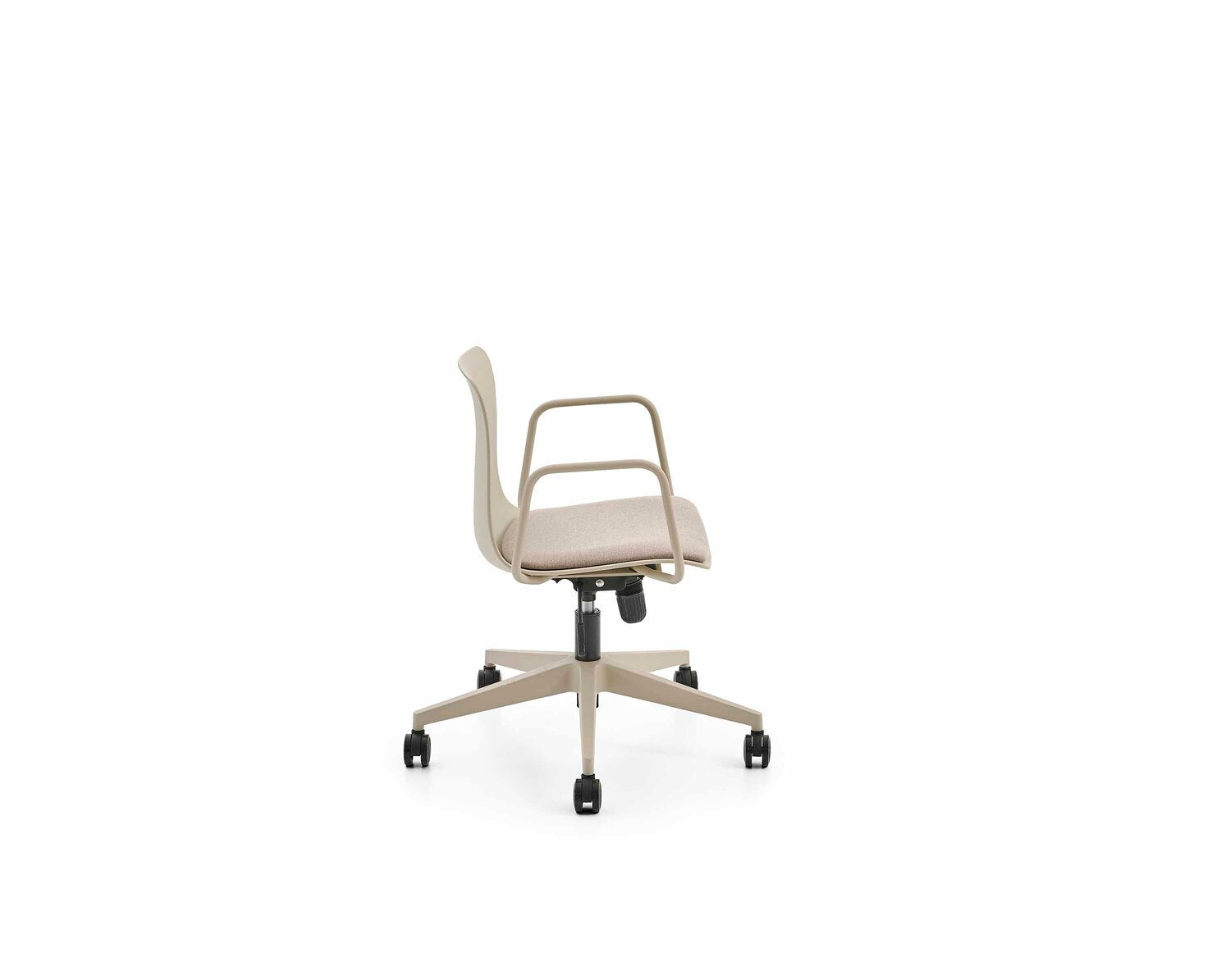 Beige office chair on a white background