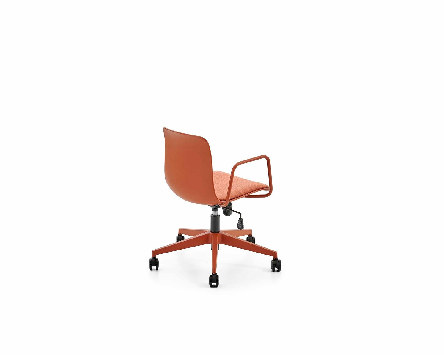 Brown office chair on a white background