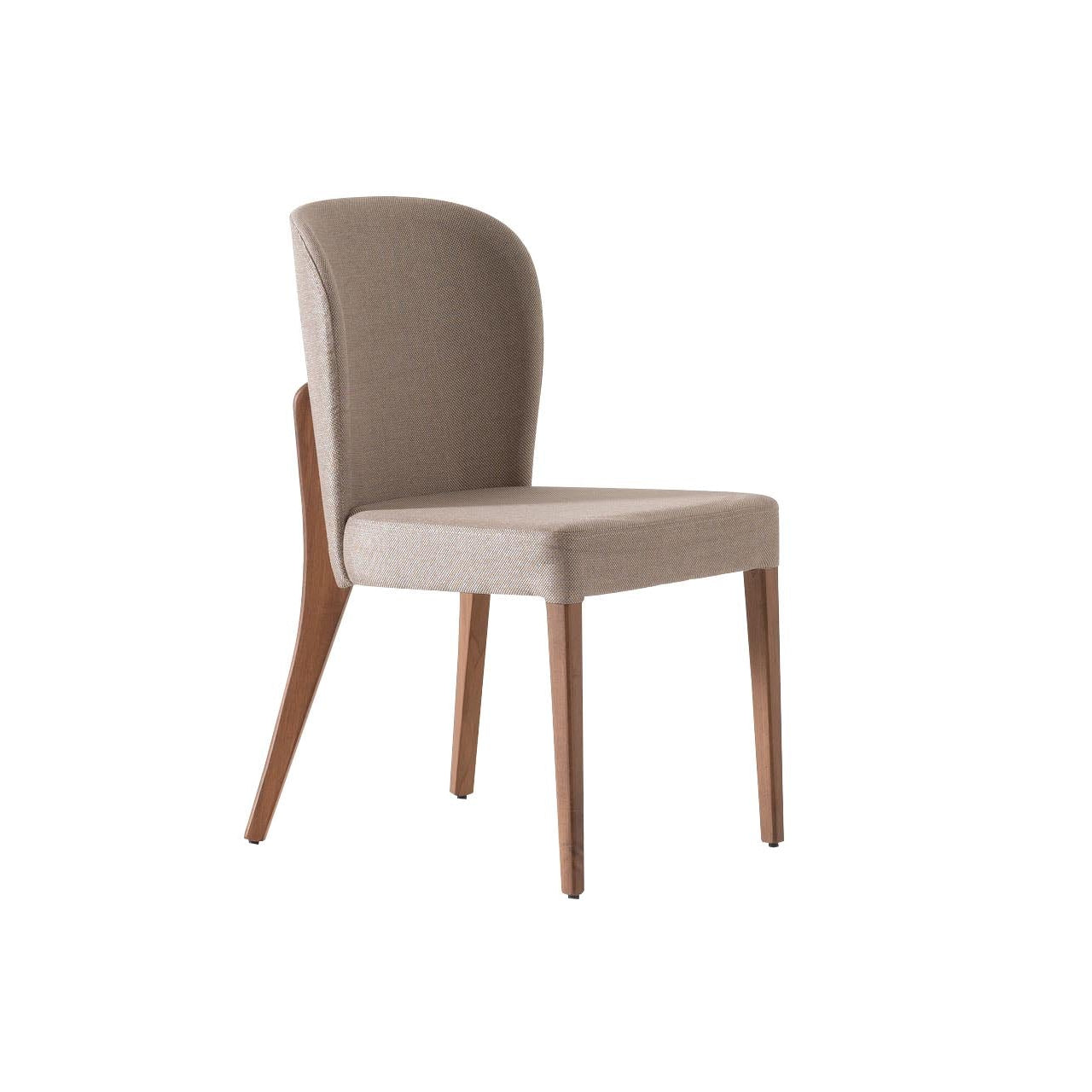 Front view of the Vokka Dining Chair showcasing its sleek modern design and comfortable seating.