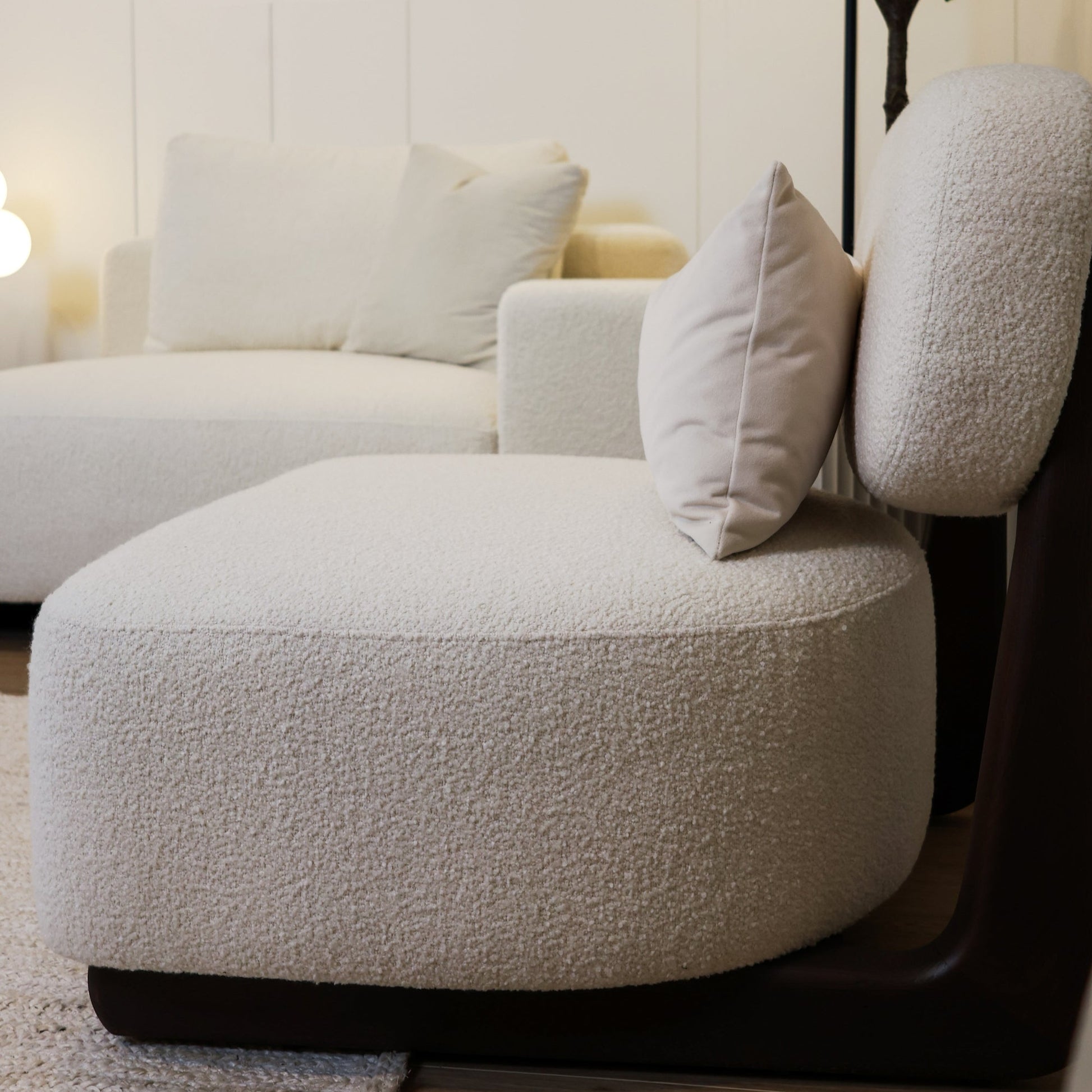 Aura Armchair with modern design, customizable comfort, and sleek style for contemporary interiors. Available with fast shipping across the GTA and Canada.