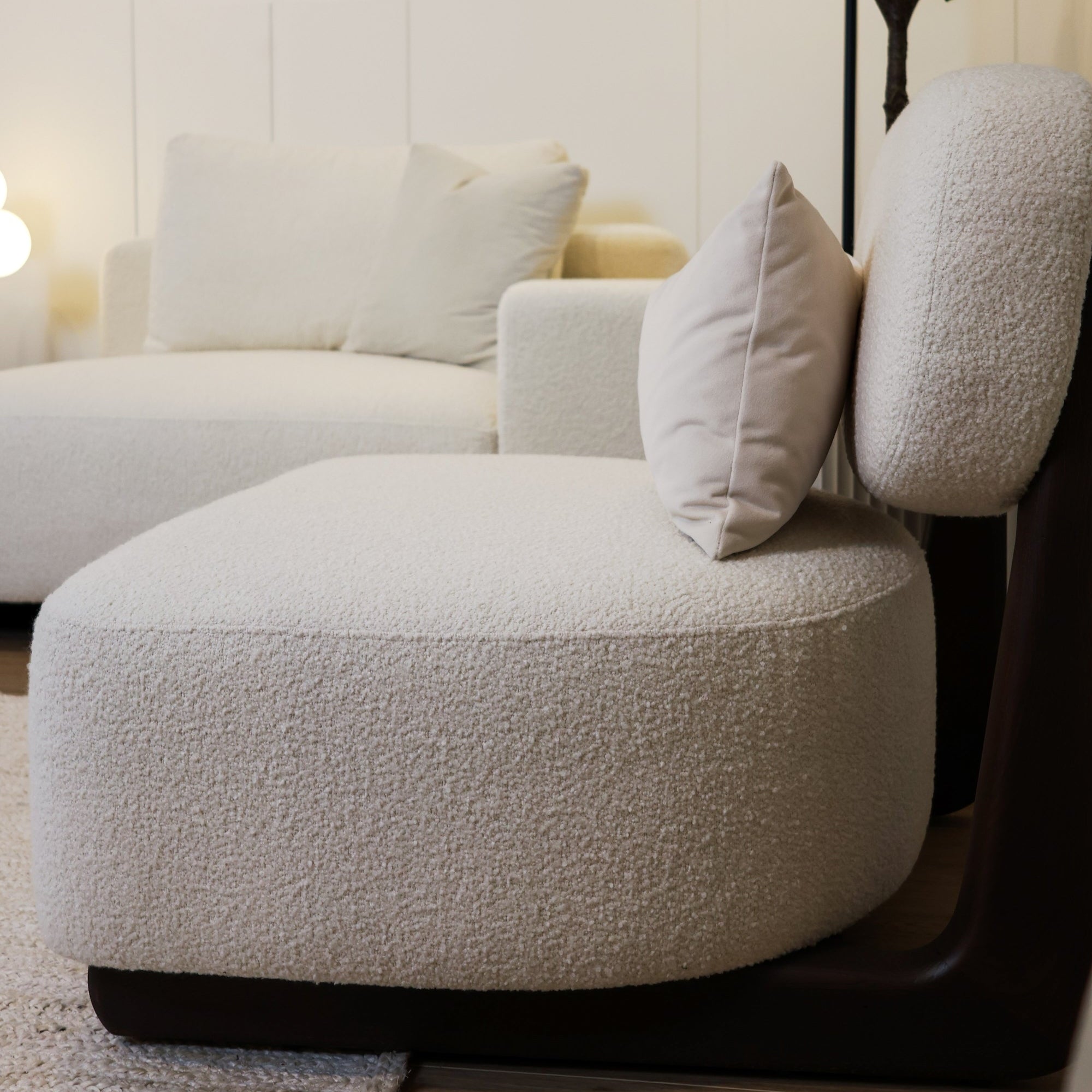 Aura Armchair with modern design, customizable comfort, and sleek style for contemporary interiors. Available with fast shipping across the GTA and Canada.