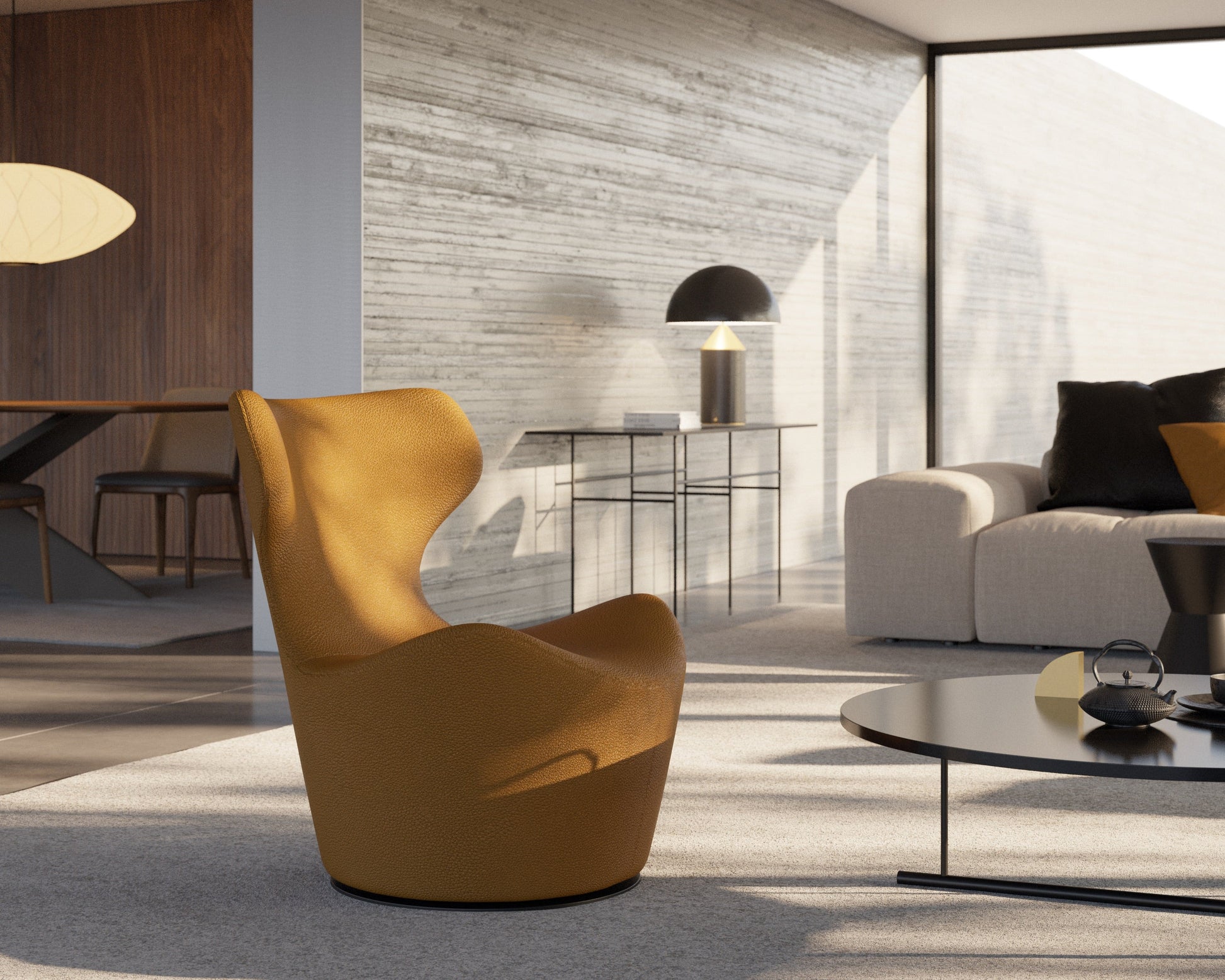 Capri Armchair featuring modern design, customizable comfort, and luxurious style for contemporary interiors. Available with fast shipping across the GTA and Canada.