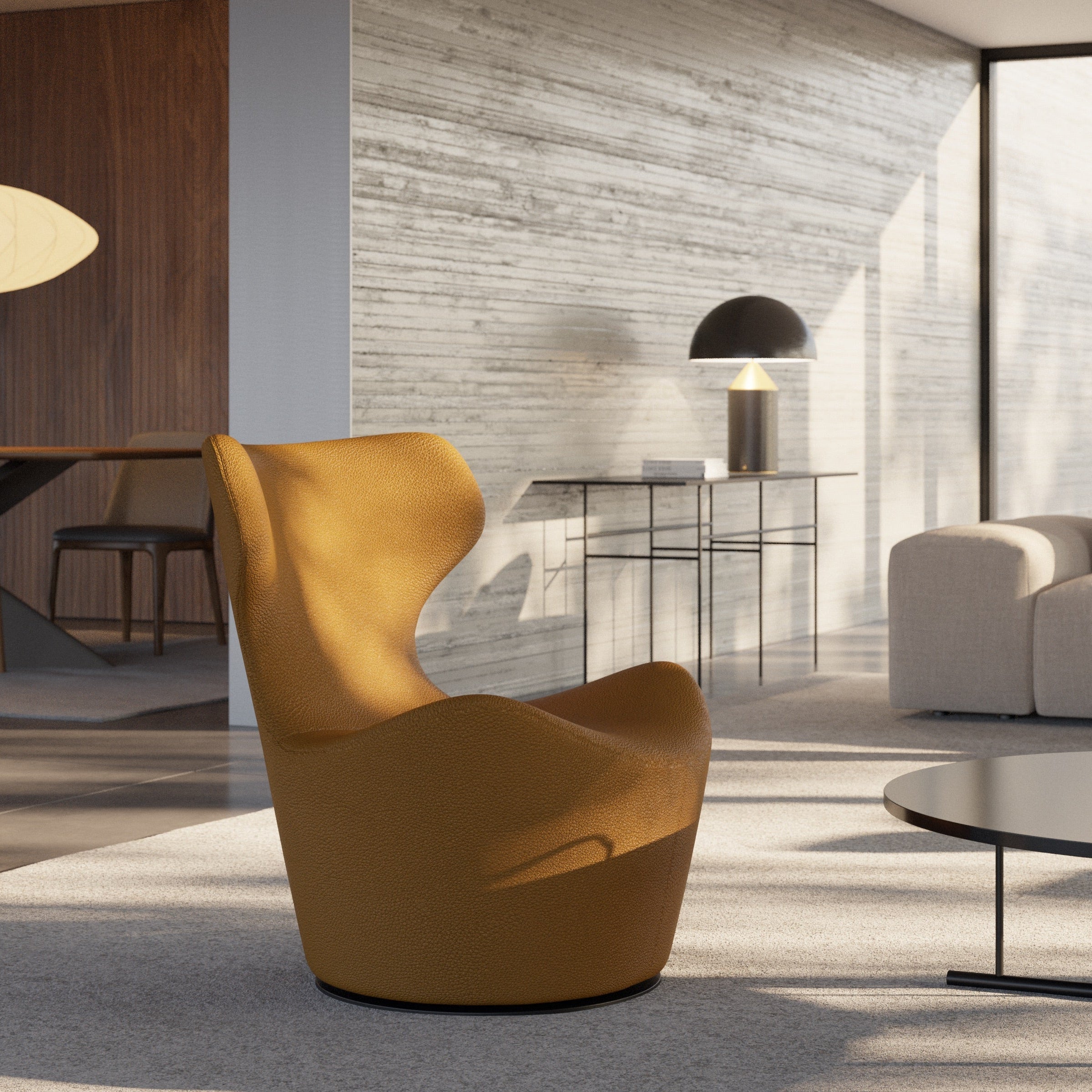 Capri Armchair featuring modern design, customizable comfort, and luxurious style for contemporary interiors. Available with fast shipping across the GTA and Canada.