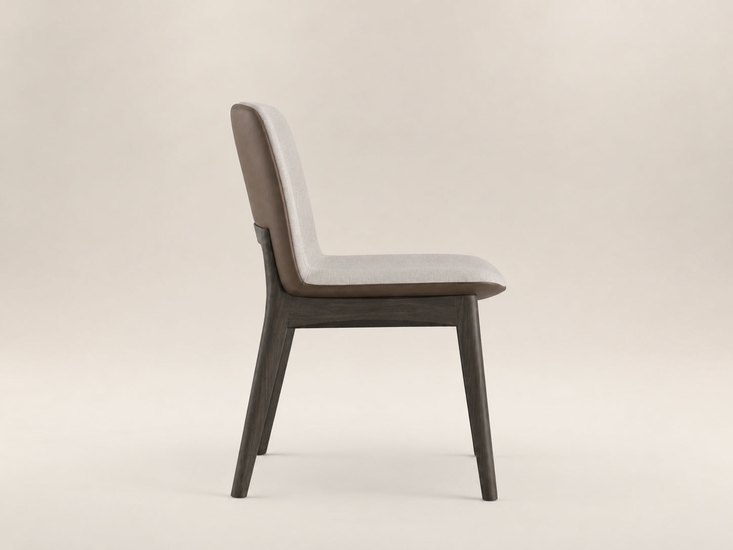 Cascade modern dining chair with smooth upholstery, supportive comfort and a refined minimalist profile