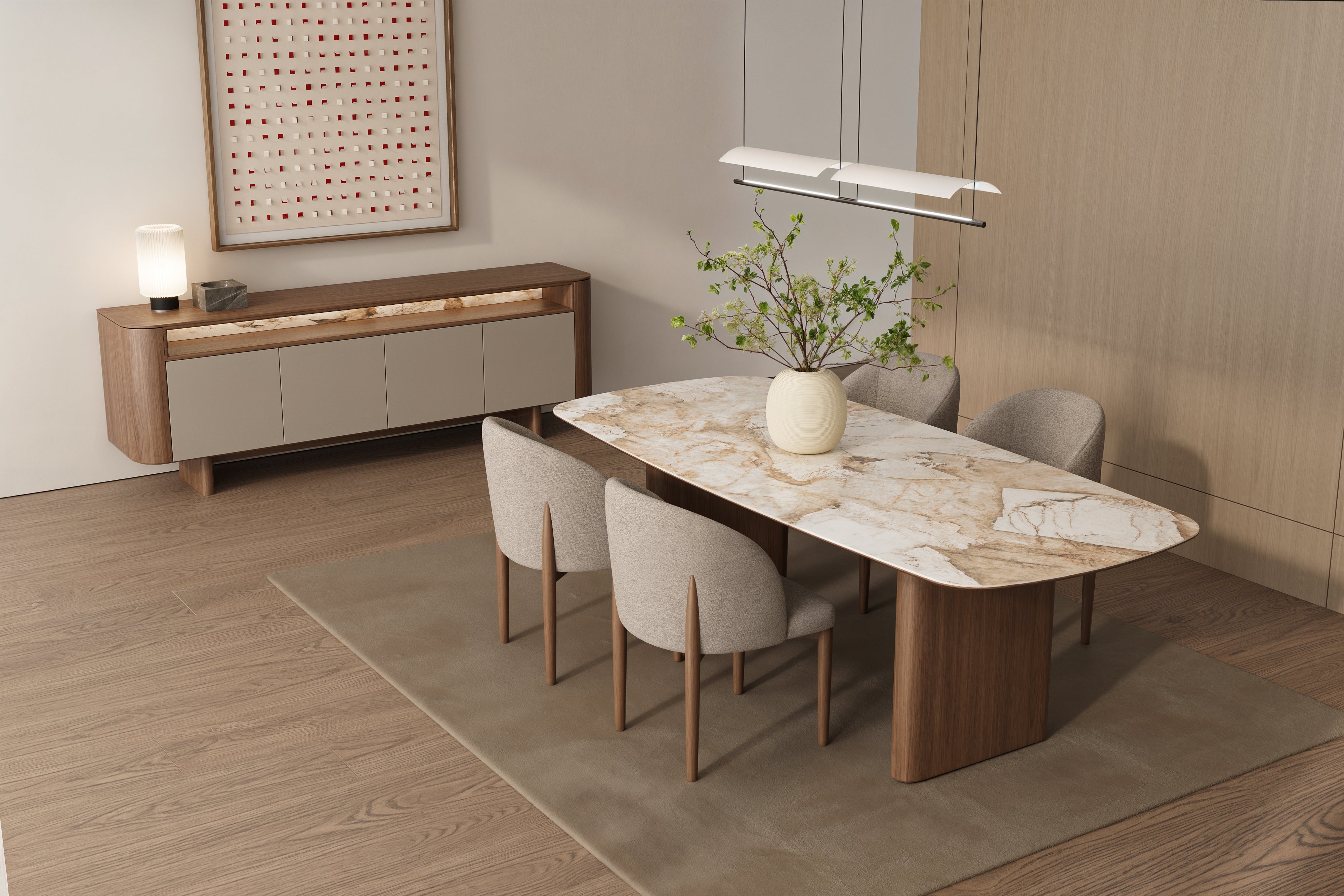 Pearl Ceramic Dining Table