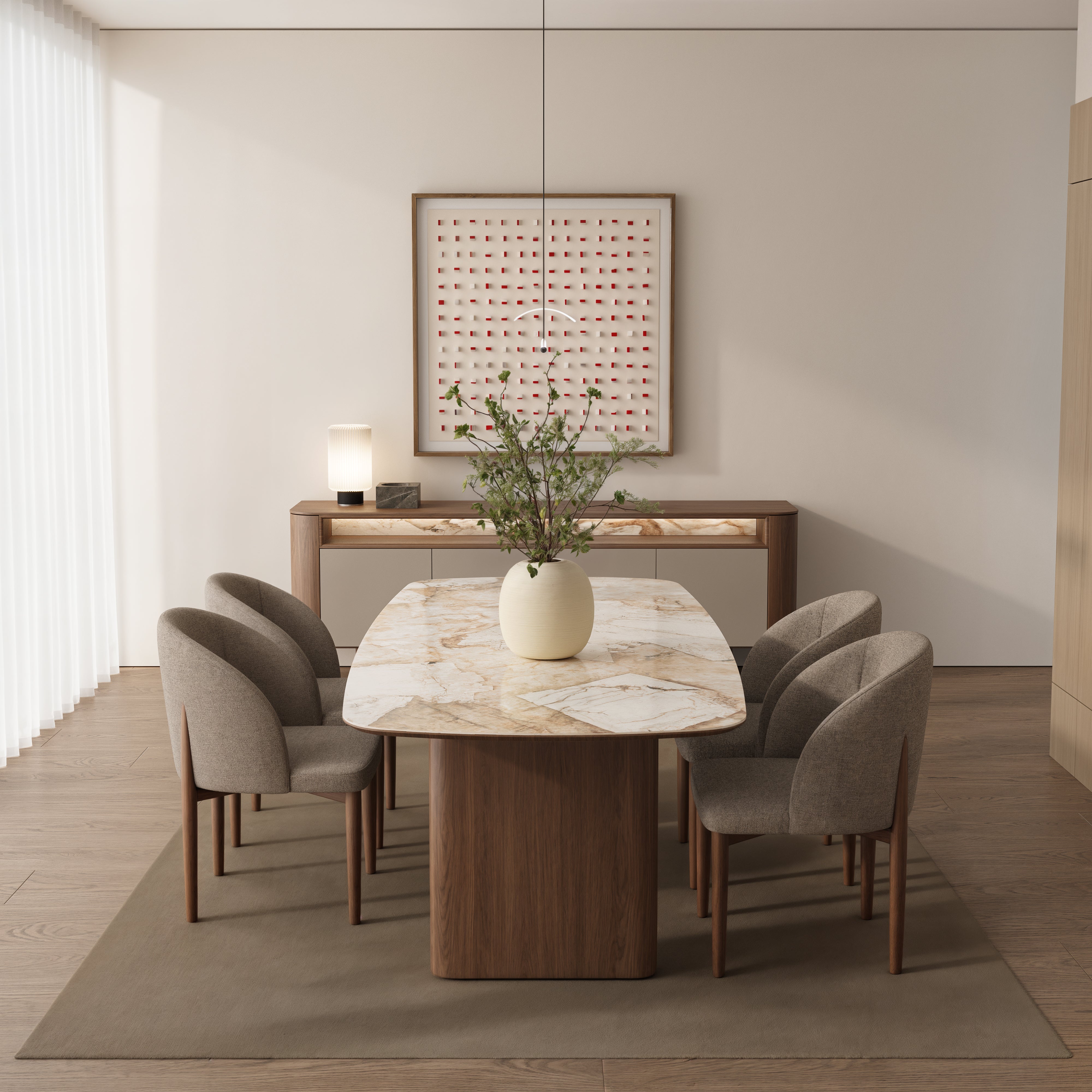Pearl Ceramic Dining Table