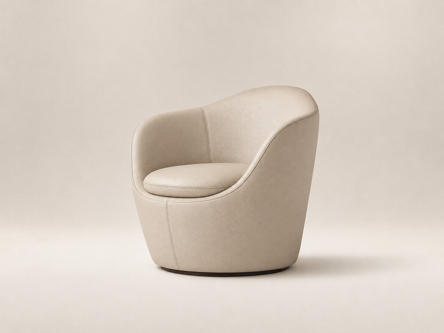 Eclipse modern swivel accent chair with clean stitching, premium upholstery and a smooth 360 degree swivel base