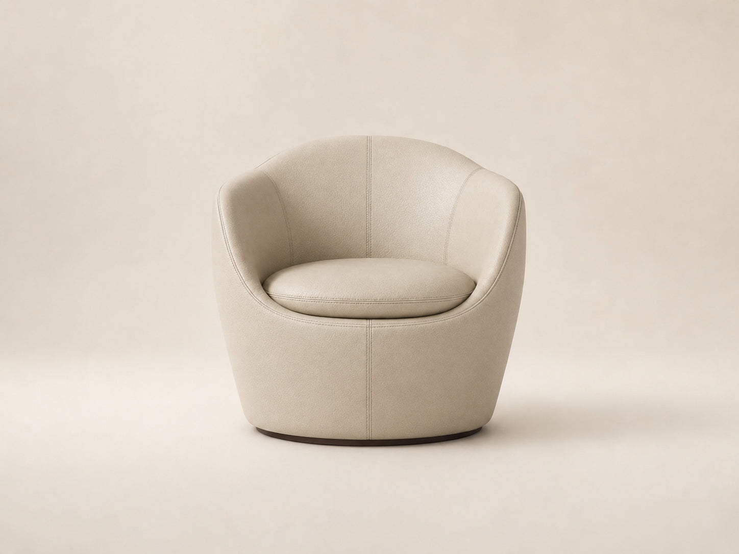 Eclipse Swivel Armchair by Canapy Furniture featuring a soft rounded shape, curved back and supportive modern comfort