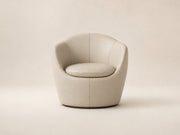 Eclipse Swivel Armchair by Canapy Furniture featuring a soft rounded shape, curved back and supportive modern comfort