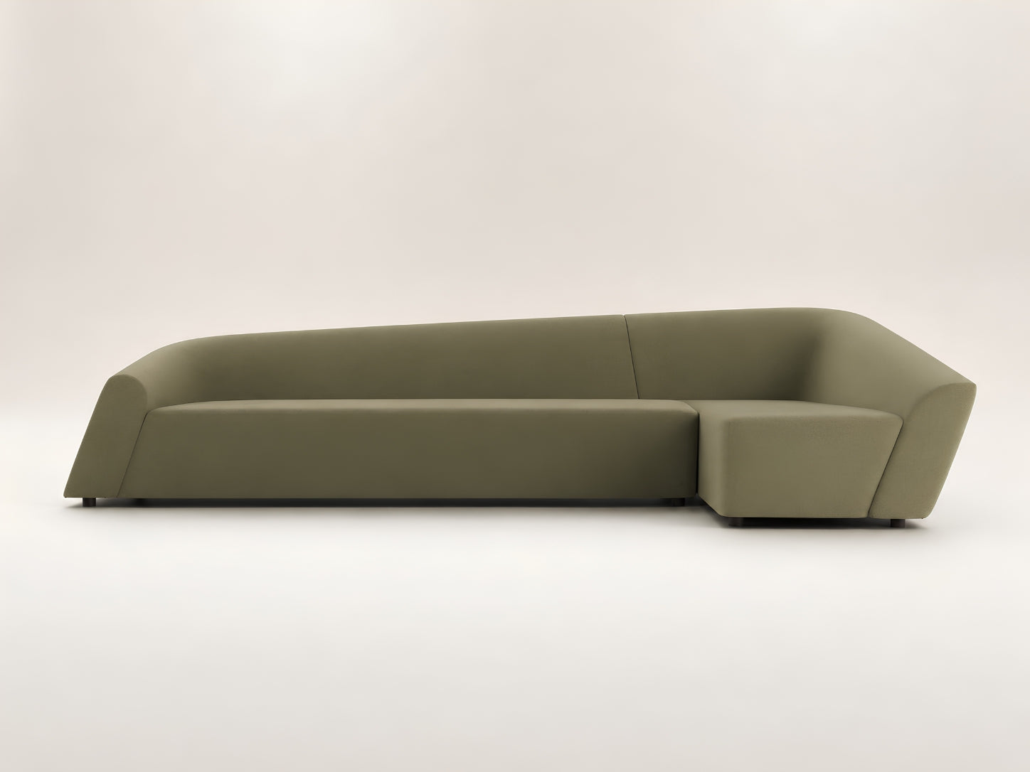 Edge Lounge Modular Sofa by Canapy Furniture with deep low-profile seating and a sculptural modern design