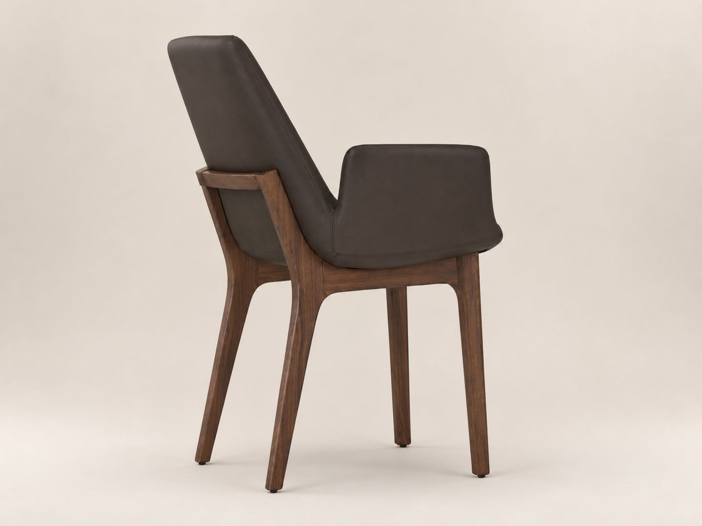 Eiffel Arm upholstered wood chair with a comfortable seat, supportive backrest and refined modern design