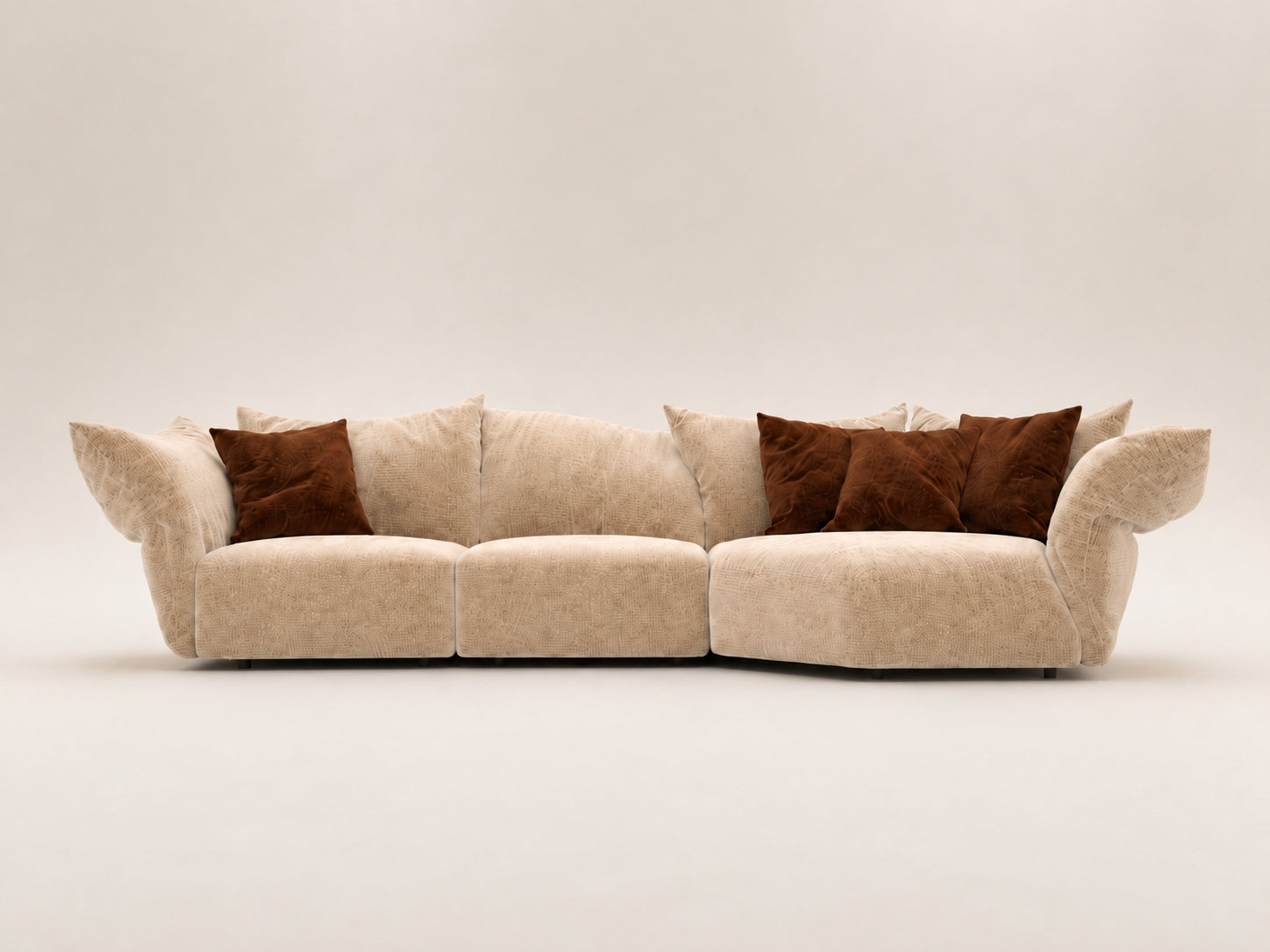 Elm Cozy L Shape Modular Sofa by Canapy Furniture featuring plush deep seating and a modern customizable lounge design