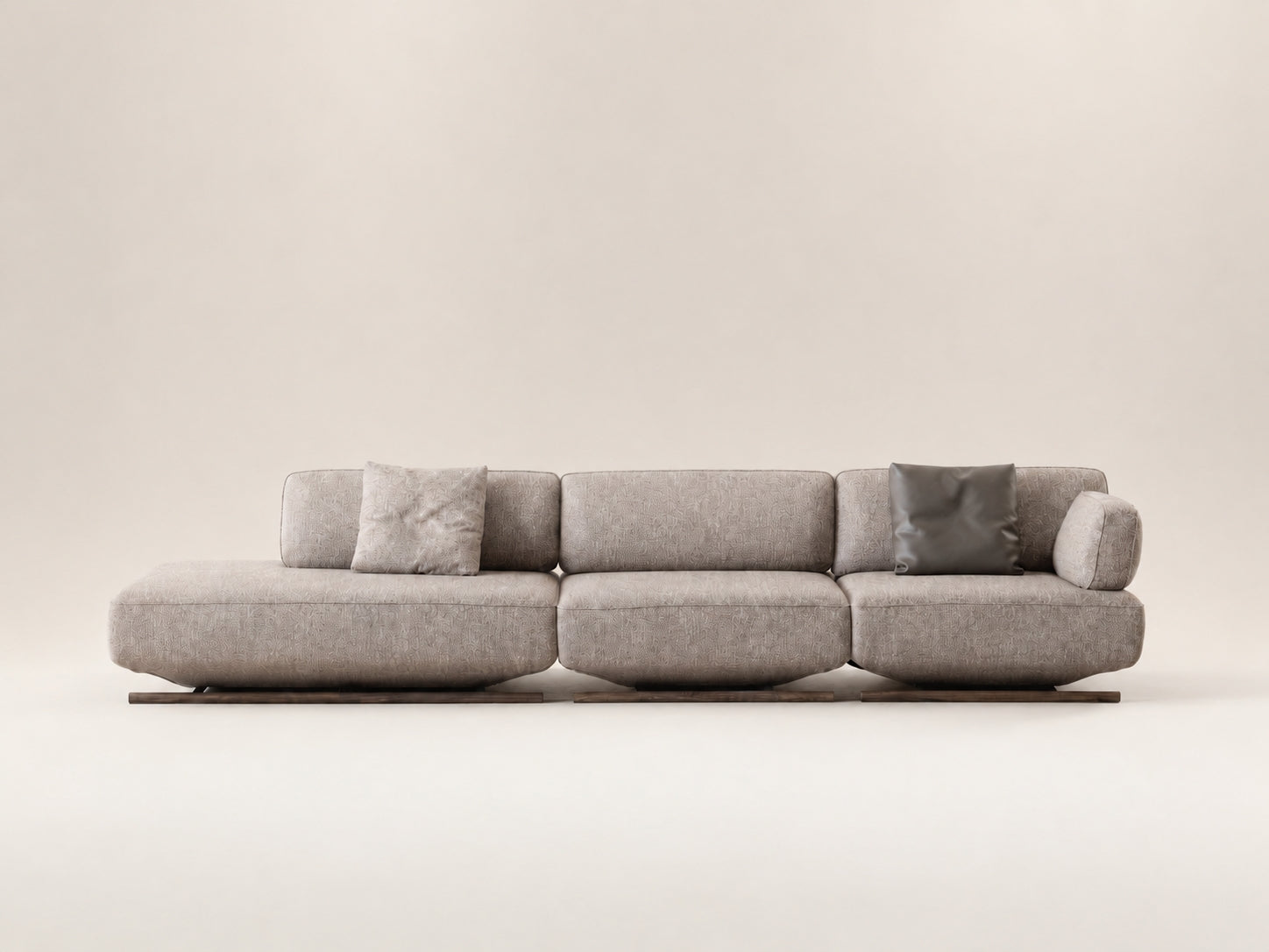 Livia customizable modular sofa with refined proportions, deep comfort and flexible configurations for modern living spaces