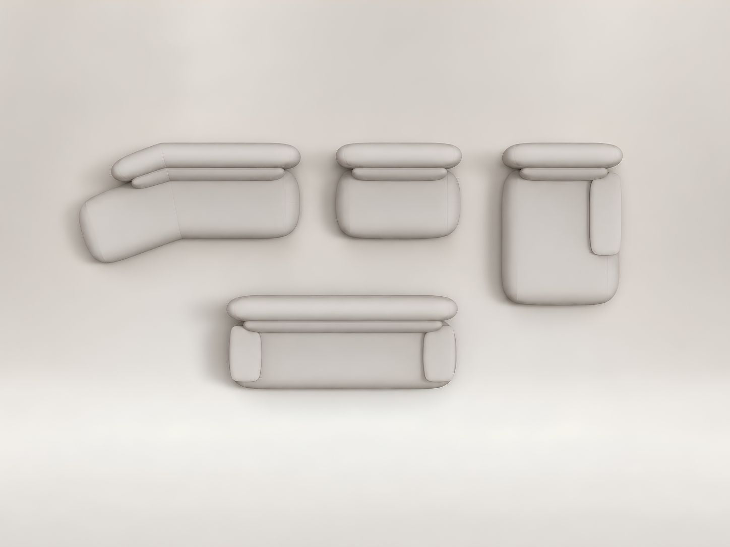 Luna contemporary modular sofa featuring generous proportions, soft comfort and a clean modern look