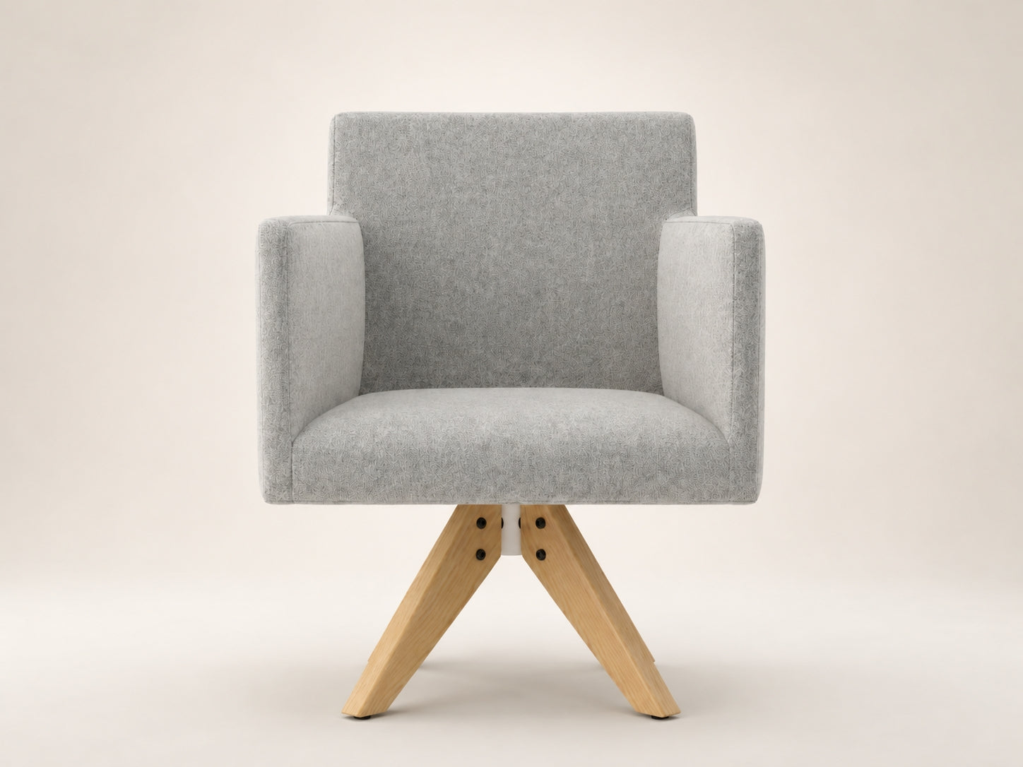 Monvero Chair by Canapy Furniture featuring an upholstered seat, supportive backrest and solid walnut legs