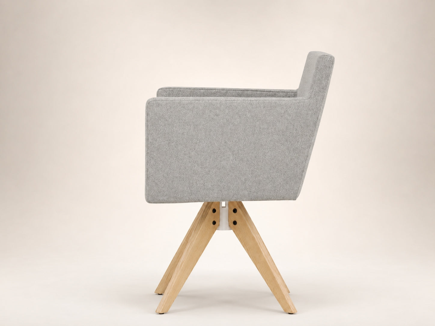Monvero upholstered chair with removable slip cover, refined proportions and modern everyday comfort