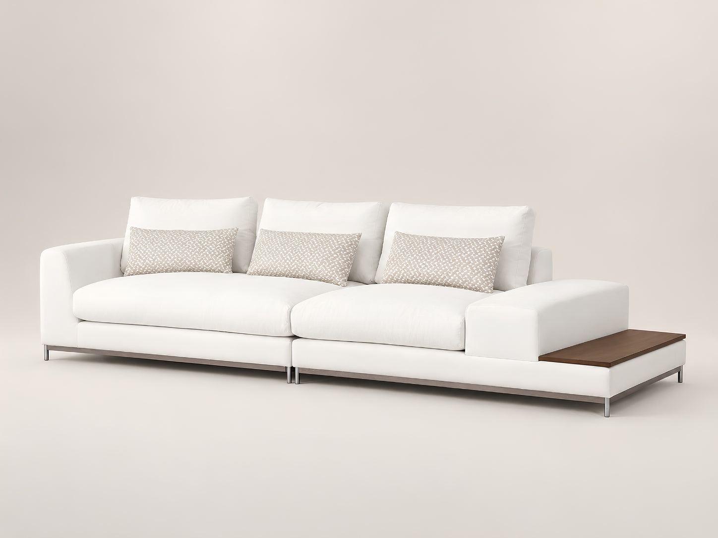 Nova modular sofa featuring a sleek low-profile design and customizable configuration by Canapy Furniture