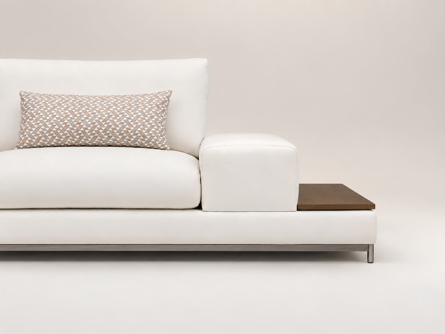 Nova Sofa with customizable upholstery and dimensions, designed for contemporary living spaces