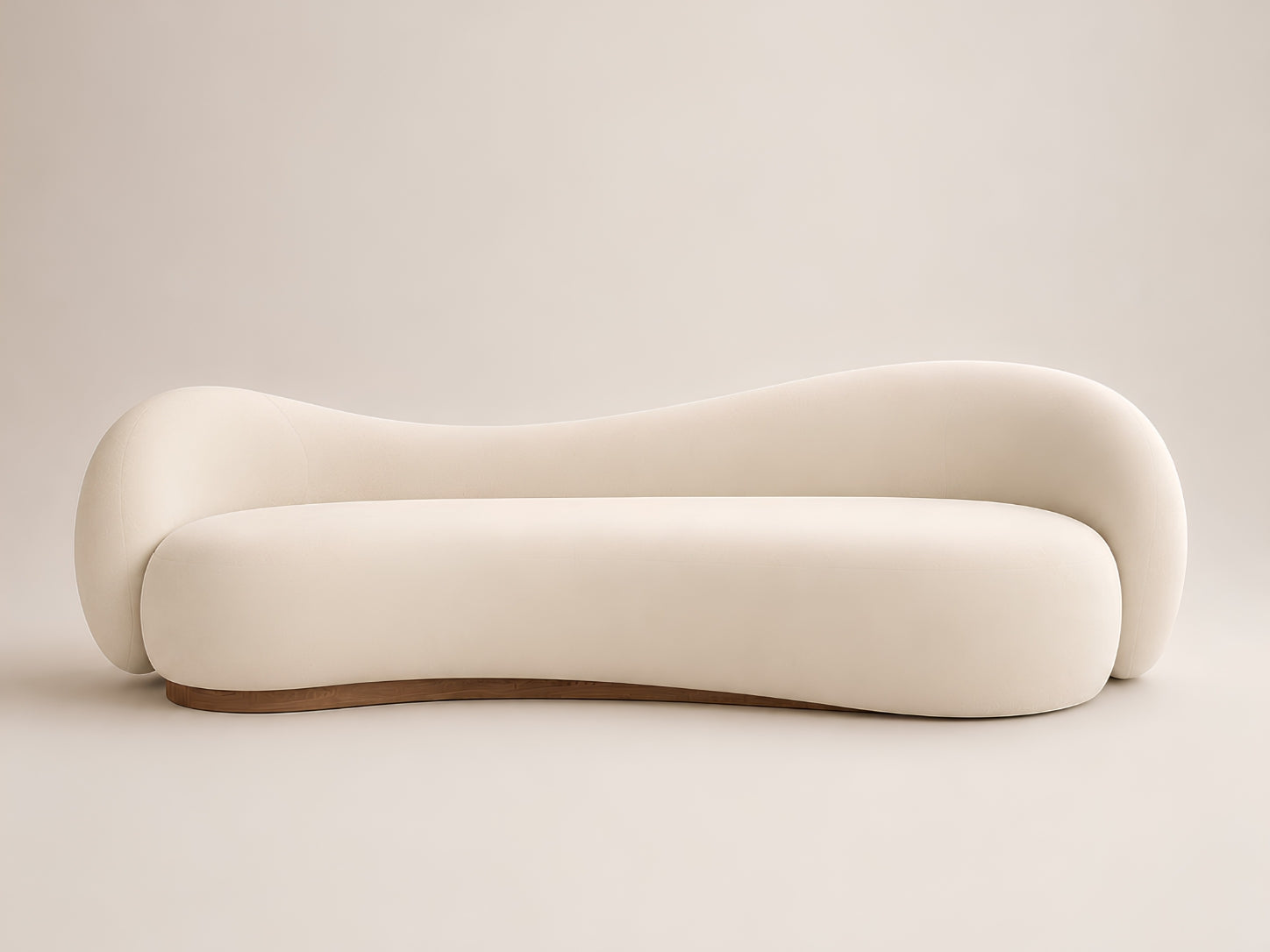Orelle Sofa by Canapy Furniture featuring soft flowing curves, deep cushioned seating and a sculptural modern silhouette