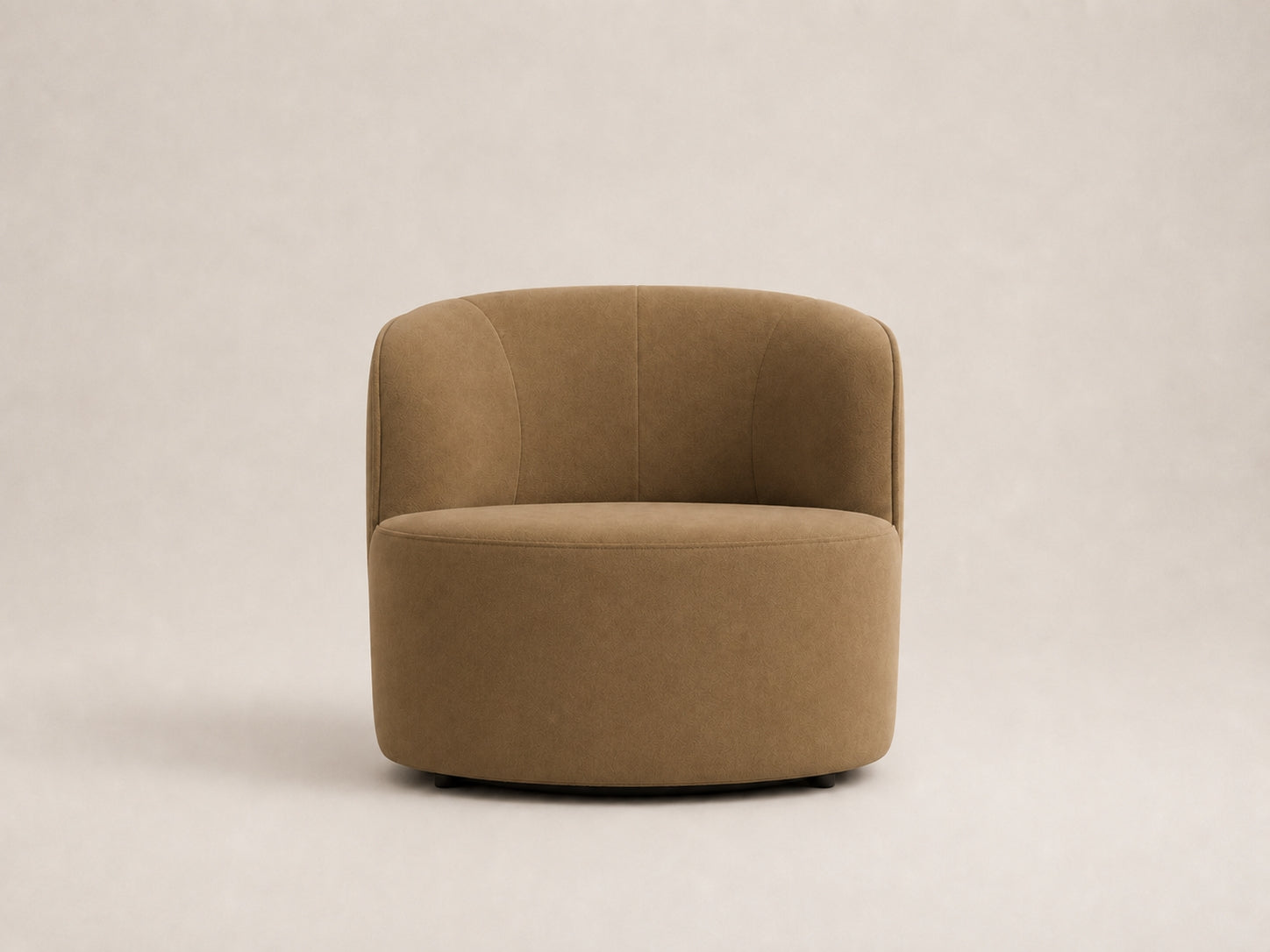 Orren Armchair by Canapy Furniture featuring plush fabric, gentle curves and a low-slung modern silhouette