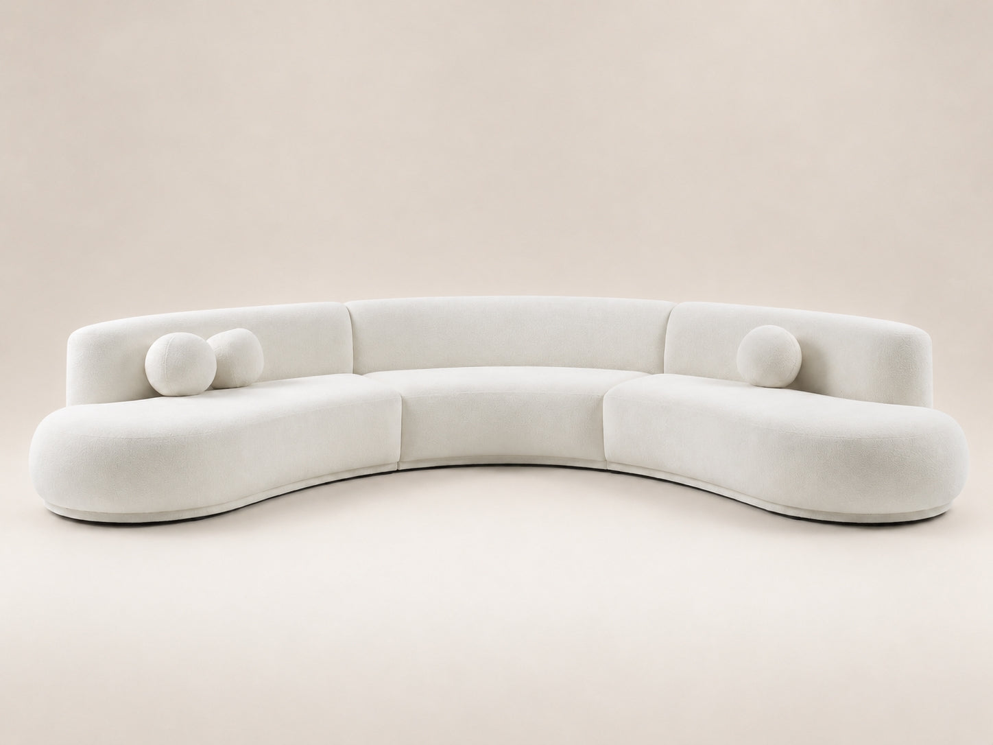 Teddy Modular Sofa by Canapy Furniture featuring cloud-like curves, plush textured fabric and a fully modular design