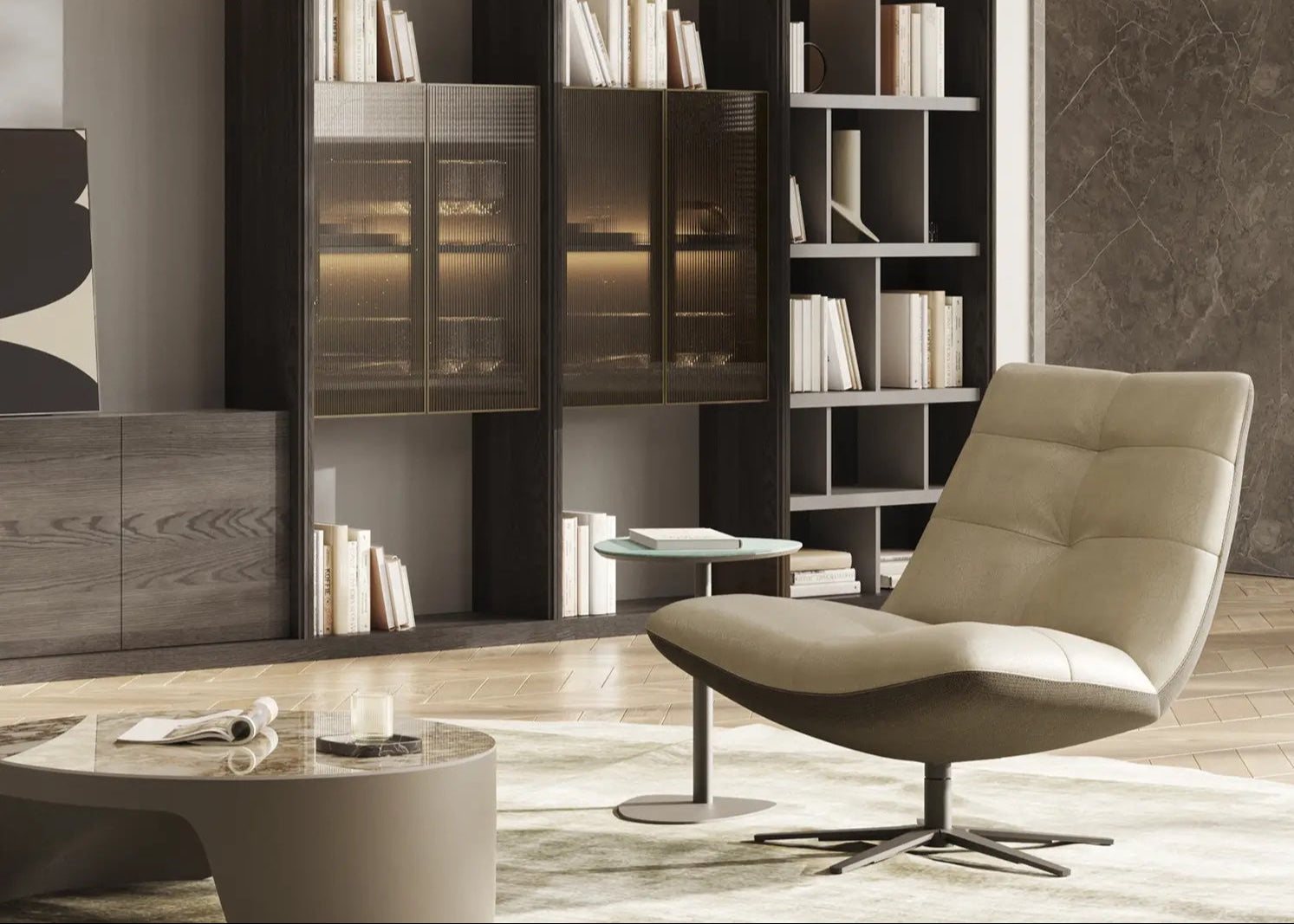 The Zen Accent Chair offers a sleek, minimalist design with customizable comfort, making it perfect for modern and contemporary interiors. Upholstered in luxurious fabric, it brings both style and relaxation to any space. Available now with fast shipping across the GTA and Canada.